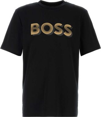 HUGO BOSS Black Cotton T Shirt