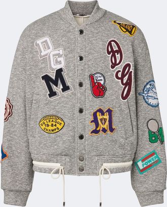 Dolce & Gabbana Giacca varsity in cotone con patch