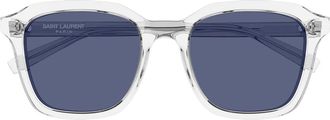 Saint Laurent Sunglasses Sl 457 010 Crystal/Blue Unisex