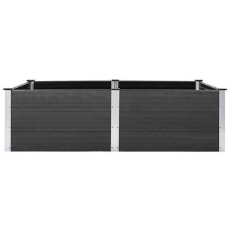 Berkfield Home Garden Raised Bed 200x100x54 cm WPC Grey | Size: 200 x 100 x 54 cm