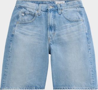 AG - Adriano Goldschmied Hattie Wide-Leg Rigid Denim Shorts