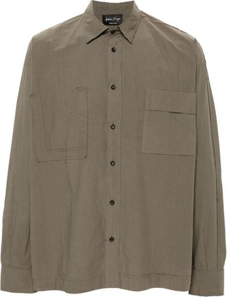 Andrea Ya'aqov button-up cotton shirt - men - Cotton - S - Green
