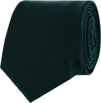 Blick. Krawatte aus Seide in unifarbenem Design (7 cm) in Bottle, Gr&ouml;&szlig;e 1