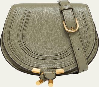 Chlo&eacute; Marcie Small Crossbody Bag in Grained Calfskin