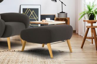 HOME AFFAIRE Polsterhocker »Ox« passend zum Sessel »Gox« und »Tox«