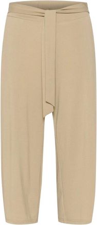 Kaffe KAmalli Pants - Dames - Broeken - Beige - Maat: 2XL Poliester