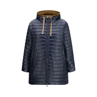 Herno Womens Blue Polyester Coat Clothing