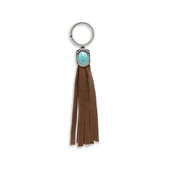 Eraldo Tasselled Turquoise Keyring