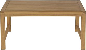 Miliboo Mesa Baja De Jard&iacute;n Rectangular De Madera De Teca Maciza L100 Cm Sunda