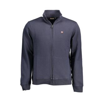Napapijri Heren, Sweatshirts & Hoodies, Blauw, Maat: S Katoen