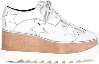 Stella McCartney Elyse Stars Mirror platform sneakers - women - Rubber/Artificial Leather/Artificial Leather - 36.5 - Silver