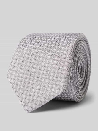 HUGO BOSS Krawatte aus Seiden-Mix in Silber, Gr&ouml;&szlig;e 1