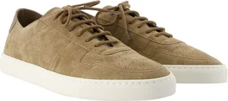 Common Projects Mens Deconstructed Suede Sneaker Khaki Calfskin