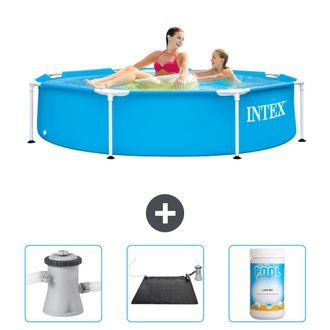 Intex Piscina Con Estructura Redonda - 244x51 Cm - 4-piezas Scb80
