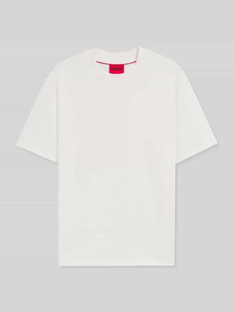 HUGO BOSS Relaxed Fit T-Shirt aus reiner Baumwolle Modell DAPOLINO in Offwhite, Größe XXL