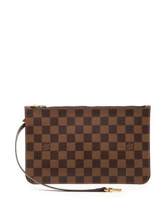 Louis Vuitton 2019 Damier Ebene Neverfull MM pouch - Marrone
