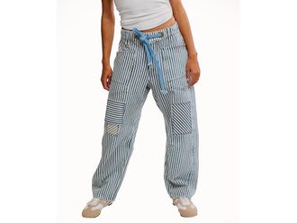 Free People Moxie Railroad Womens Jeans Dark Slate : 29, Cotton/Elastane