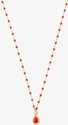 Gigi Clozeau 18K Yellow Gold Mini Lucky Cashmere 42 CM Beaded Diamond Necklace - Womens - Diamond/18kt Yellow Gold