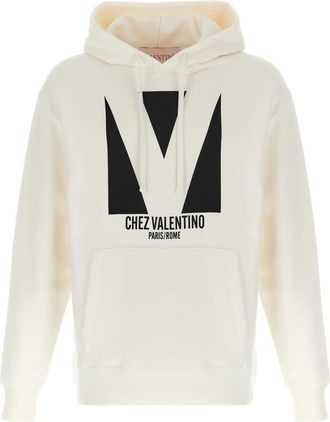 Valentino Garavani Hombre, Sudaderas, Blanco, Talla: M