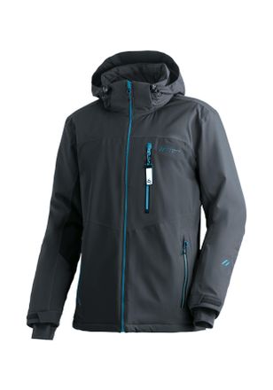 Maier Sports Skijacke MAIER SPORTS Oravice, Herren, Gr. 30, grau, 100% Polyester, hoch geschlossener Ausschnitt, Jacken Skijacke, Herren Winterjacke mit RV-Taschen