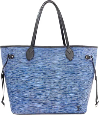 Louis Vuitton Epi Denim Blue Epi Denim Leather Tote Bag (Pre-Owned)