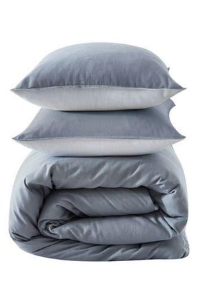 Kenneth Cole Nila Solid Comforter Set in Smoke /Grey at Nordstrom Rack, Size Full/queen
