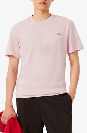 Lacoste Classic Fit Cotton T-Shirt in Pink Dusk at Nordstrom, Size 4