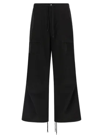 Entire studios Black Cotton Cargo Mens Pants