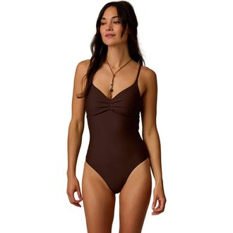Carve Designs Sol Compression One Piece in Coffee at Nordstrom, Size Xx-Small