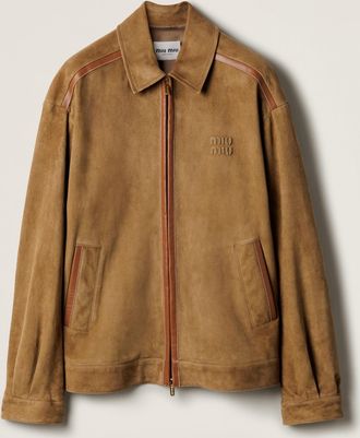 Miu Miu Suede blouson jacket