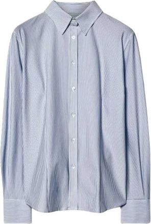 Roberto Ricci Design Slim Shirt - Dames - Blouses & Shirts - Blauw - Maat: M Leer