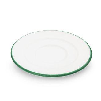 Gmundner Keramik Gmundner Keramik - Gmundner Cer&aacute;mica Borde Verde, Plato Caf&eacute; Gourmet (&oslash; 16cm)