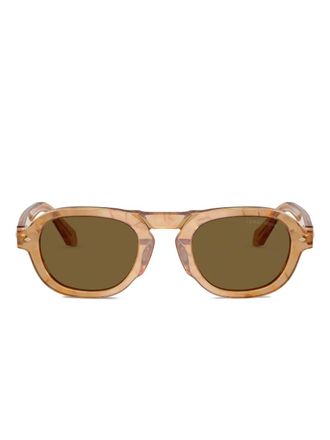 Giorgio Armani Occhiali da sole tondi - Marrone