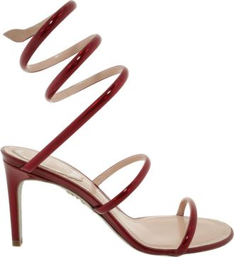 Rene Caovilla Cleo 80 Leather Sandals, Brand Size 36 ( US Size 6 )