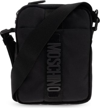Moschino Schoudertas - Heren - Schoudertassen - Zwart - ONE Size - Katoen - Tassen