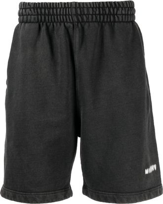 Misbhv Community logo-print track shorts - men - Cotton - S - Grey