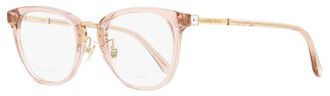 Jimmy Choo London Butterfly Acetate with Crystal Accents Eyeglasses - Nude