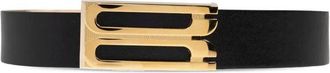 Victoria Beckham Frame Regular Leather Belt Accessories