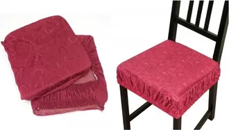 Trade Shop Trade Shop - 6 Copri Sedia Cuscini Con Fascia Elastico Cuscino Sedie Imbottito Sfoderabile