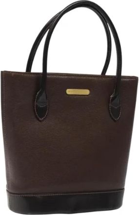 Burberry Tweedehands leren handtassen - Dames - Vintage Shopper - Bruin - ONE Size - Leer - Vintage