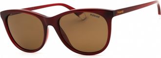 Polaroid Polarized Bronze Cat Eye Ladies Sunglasses PLD 4161/S 0LHF/SP 55