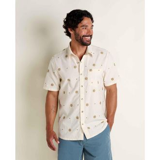 Toad & Co Airscape Short Sleeve Shirt Embroidered in Natural Embroidery at Nordstrom, Size Xx-Large