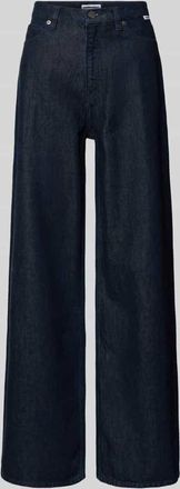 Armedangels Armedangels Wide Leg Jeans aus Lyocell-Baumwoll-Mix Modell ENIJAA in Dunkelblau, Gr&ouml;&szlig;e 26/32