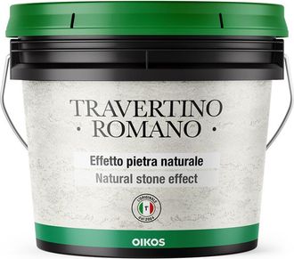 Oikos Intonaco decorativo riempitivo Oikos Travertino romano Kg. 20