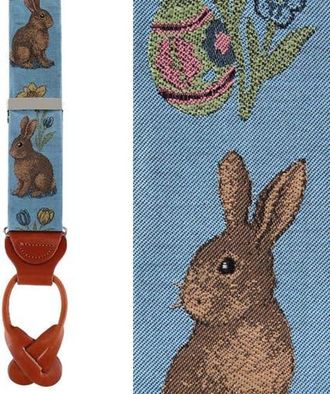 Trafalgar Store Harveys Easter Sunday Silk Button End Suspenders in Light Blue at Nordstrom