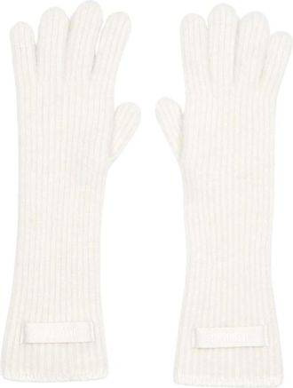 Jacquemus Les Gants Gros Grain Handschoenen - Dames - Handschoenen - Wit - ONE Size - Katoen - Accessoires