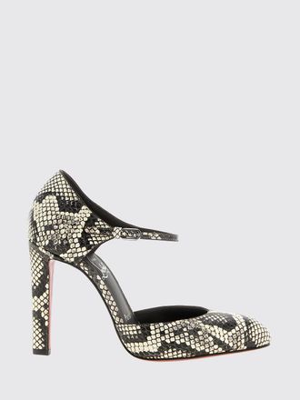 Christian Louboutin D&eacute;collet&eacute; in pelle stampa pitone