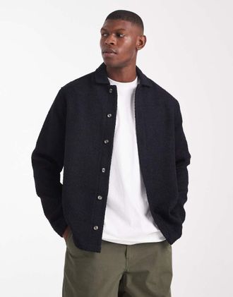 Asos Camicia testurizzata nera-Nero