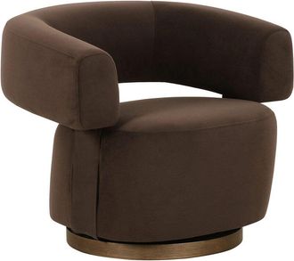 TOV Furniture River Performance Velvet Swivel Accent Chair