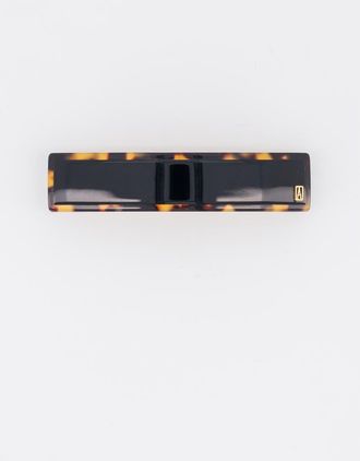 Alexandre de Paris Notre Dame Acetate Barette in Black Tortoiseshell at Nordstrom